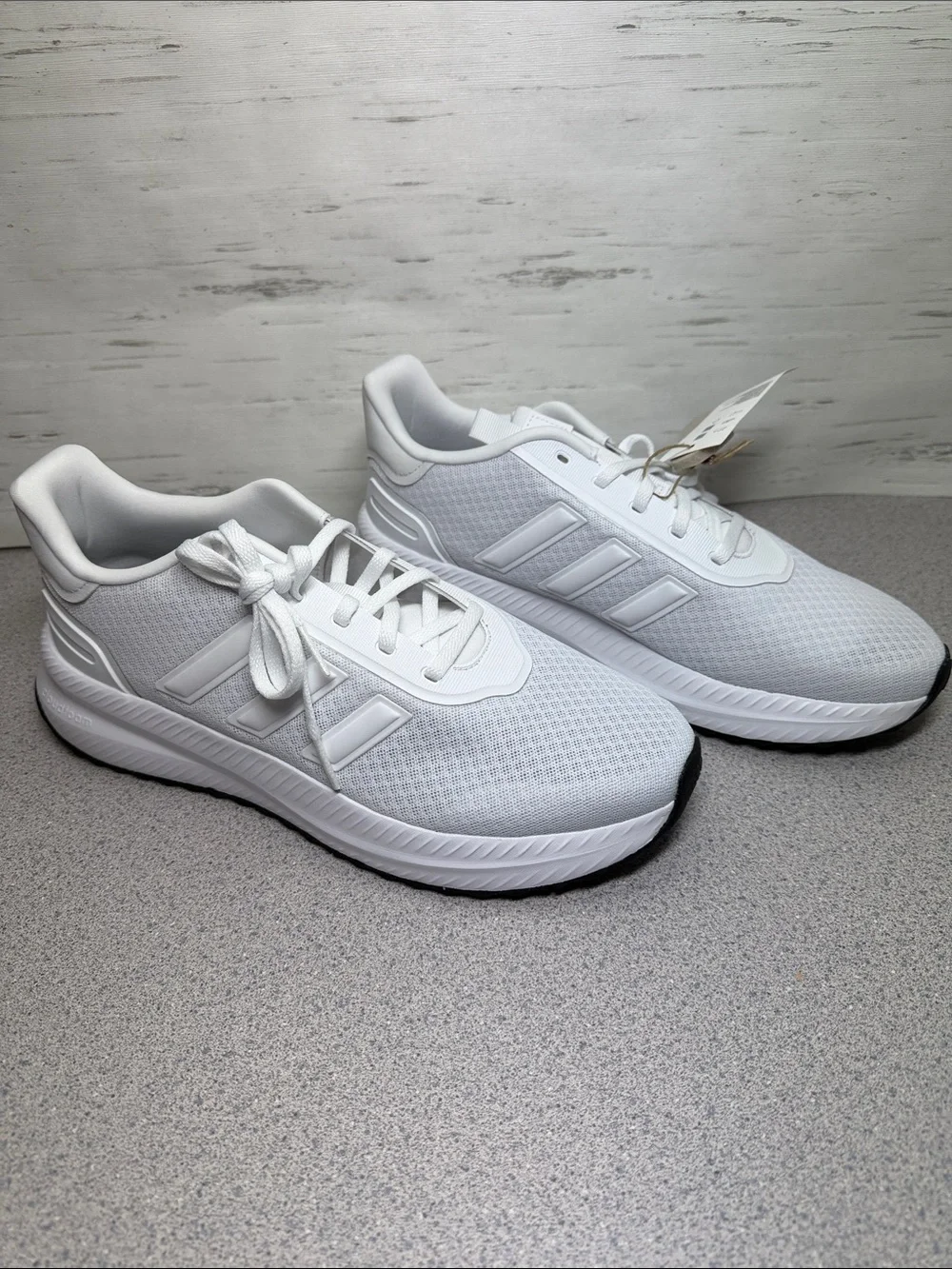 adidas White Mesh Athletic Running Sneakers
